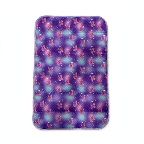 Waterproof Baby Diaper Changing Sheet  - Purple - Unicorn