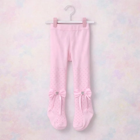 XUEYUR - Legging - Dots & Bow - Light Pink