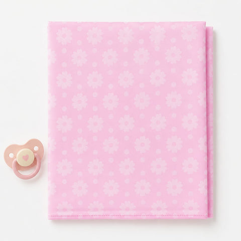 Baby Diaper Changing Mat - Pink - Flowers & Circles