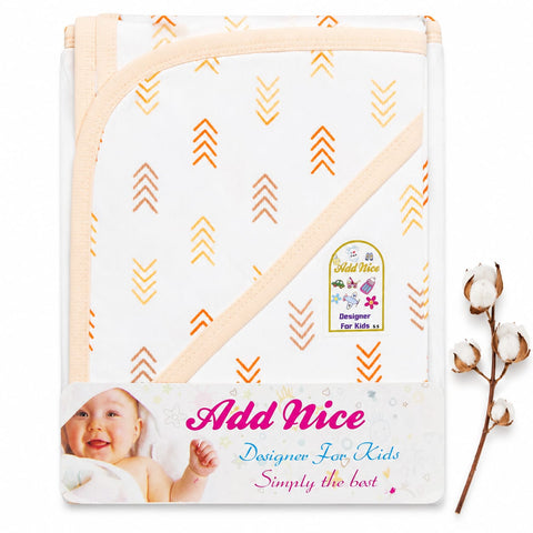 Newborn Cotton Wrapping Sheet - Peach - Arrows - Nice