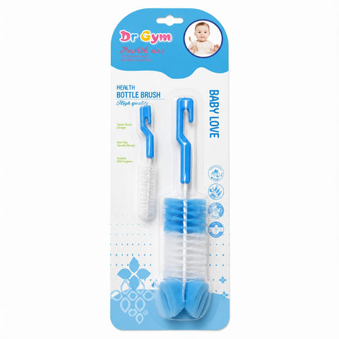 Feeder Cleaning Brush Set - 2 In 1 - Blue - Dr Gym