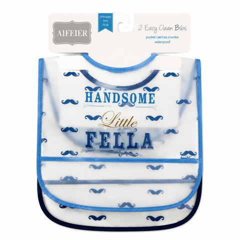 Waterproof Plastic Bibs - Pack of 2 - Fella