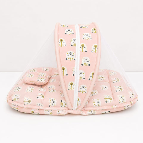 Mosquito Bed Net - Peach - Mini Cat- 26