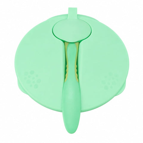 Infant Plastic Feeding Set - 2 Pieces - Green