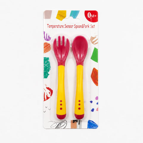 Baby Spoon & Fork Set - Pack of 2 - Yellow
