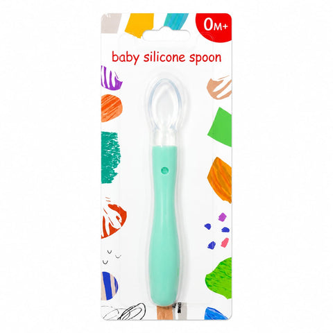 Baby Silicone Spoon - Green