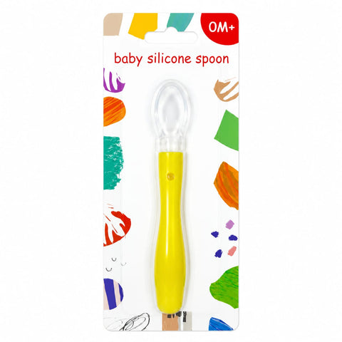 Baby Silicone Spoon - Yellow