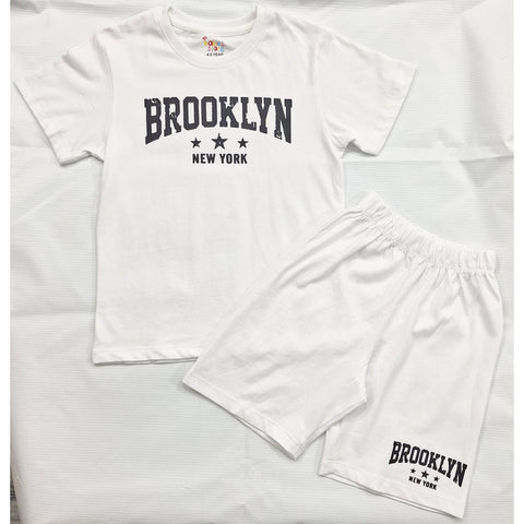TBS_BRL - T-Shirt & Shorts - White - Brooklyn