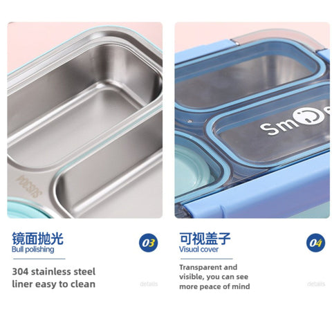 Lunch Box - Smile - Sky Blue - China - 2561