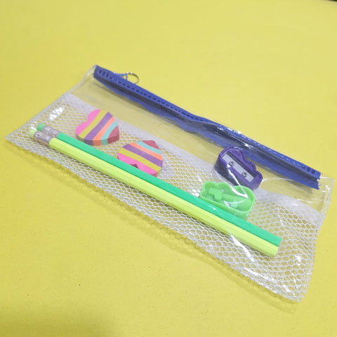 7 Pieces - Pouch Stationery Gift Set - 0001