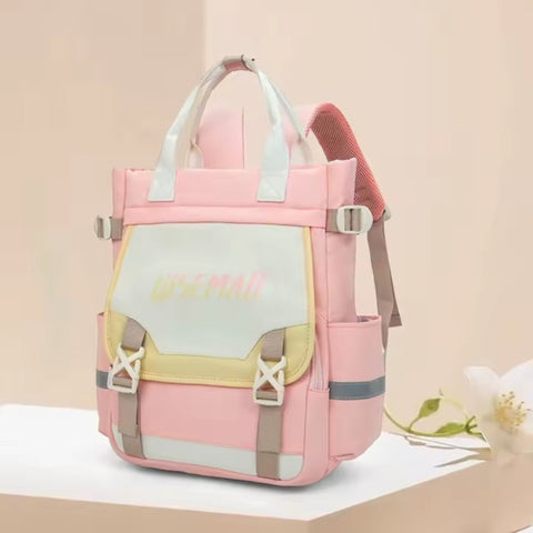 QISEMAO - Waterproof Diaper Backpack - Pink