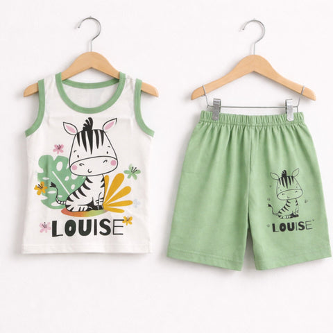 Cotton Jersey - Sando & Short - Green - Louise