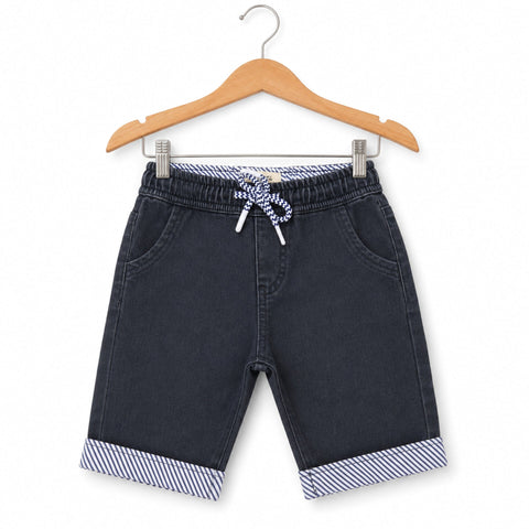 Born 61 - Denim Shorts - Black - (2-10Y)