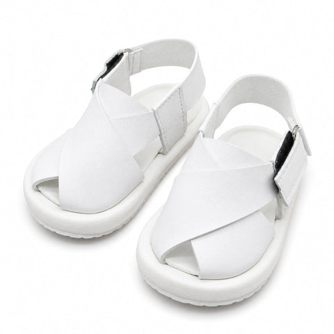 Peshawari Chappal 12CM - (0-3 Months) - White