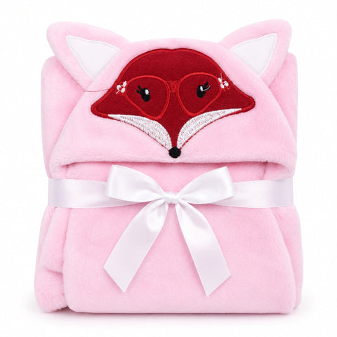Kolaco - Hoodie Blanket - Pink - Fox