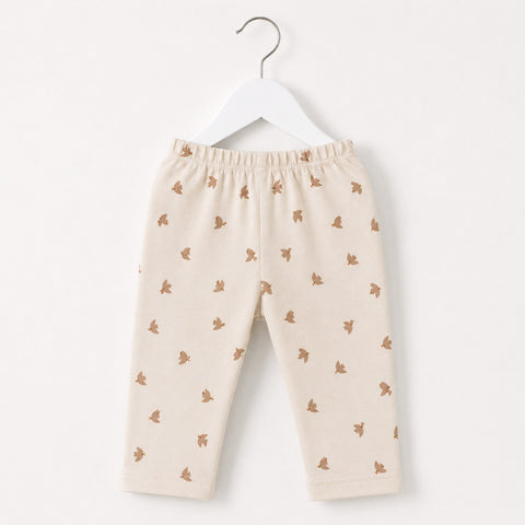 Cotton Jersey Causal Wear Trouser - Brown - Birds (6-9 Months)