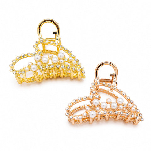 Pack of 2 - Metal Fancy Catchers - Gold & Copper - Beads
