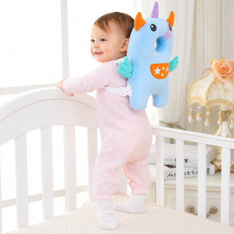 Baby Head Protector - Large - Blue Unicorn