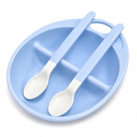 3 Pieces Infant Feeding Set - Blue