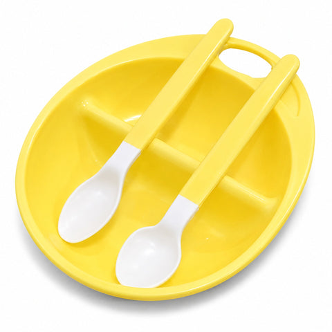 3 Pieces Infant Feeding Set - Yellow