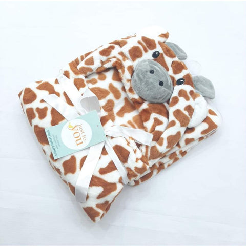 Kolaco - Hoodie Blanket - Brown - Giraffe