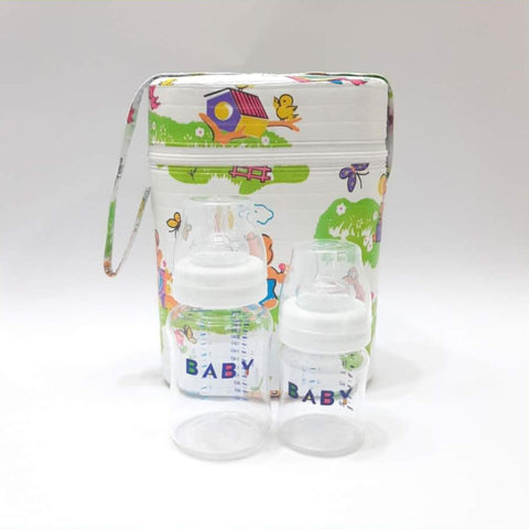 Cartoon Feeder Cover With Bottles