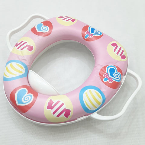 Potty Training Seat Cover - Pink - Hearts