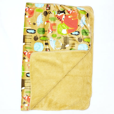 For Baby - Fur Blanket - Brown - Animals