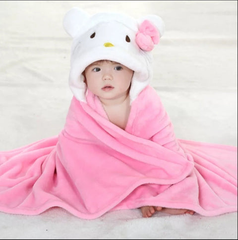 Kolaco - Hoodie Blanket - Pink - Hello Kitty