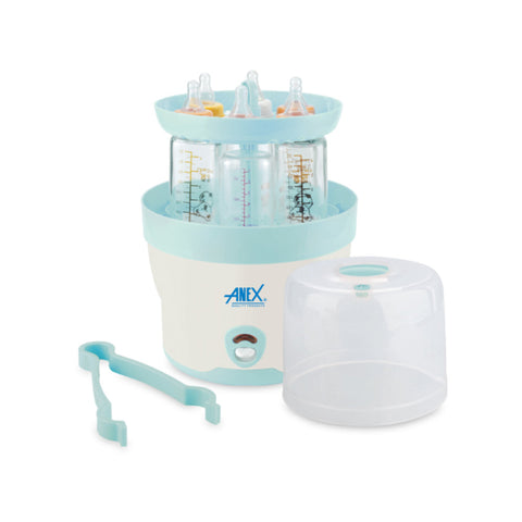 Anex Baby Bottle Sterilizer & Warmer — Sterilizes 6 Bottles in 10 Min | Model AG-736