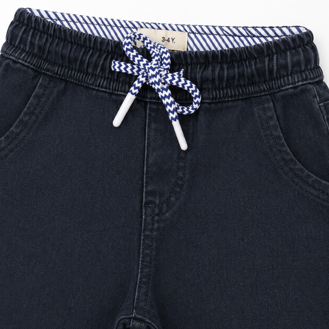 Born 61 - Denim Shorts - Black - (2-10Y)