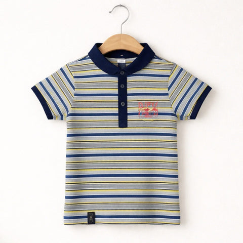 GT - Short Sleeve - T-Shirt - Purple & Yellow - Stripes