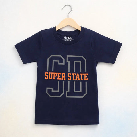 RL - Short Sleeve - Round Neck - T-Shirt - Navy - Super