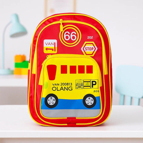School Bag - Red - Van - DW02