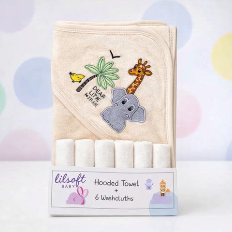 Lilsoft - 7 Pieces - Bath Towel Gift Set - Skin