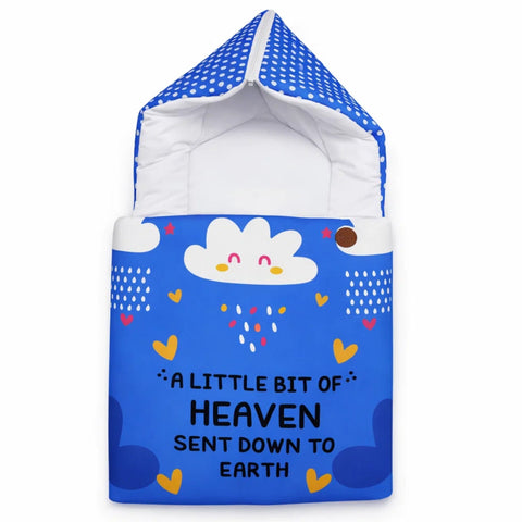 Cotton - Hooded Carry Nest - Blue - Heaven - 26