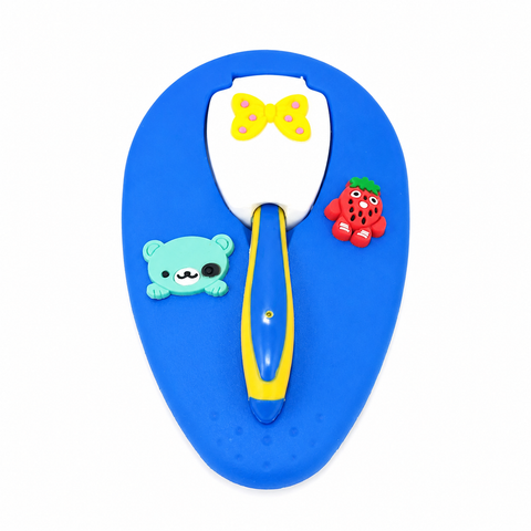 2 Pieces Infant Feeding Set - Characters - Blue