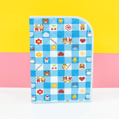 Diaper Changing Sheet - Mini - Blue - Characters