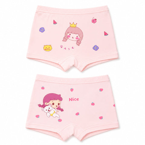 Pack of 2 - Printed - Girl's Boxers - Mix Characters - China