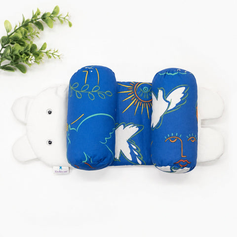 Head Shaping Pillow for Round Head - Blue - Sun
