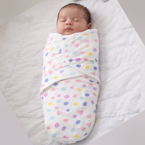 BRL - Swaddle Wrap - White - Polka