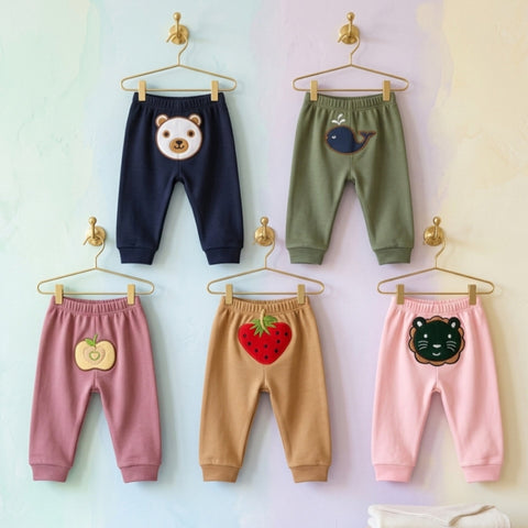 TBS - Pack of 5 - Embroidered Trousers - Colorful - Characters - 26