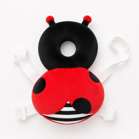Baby Head Protector - Large - Red & Black