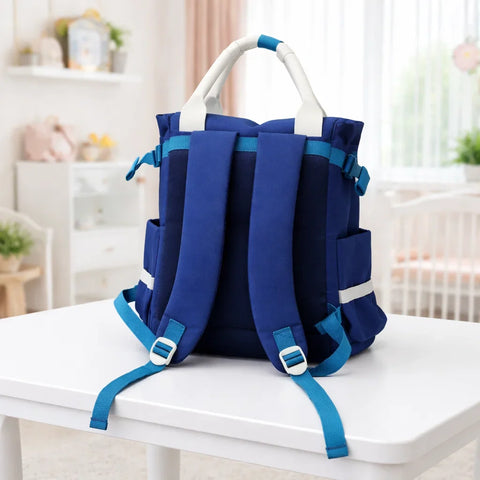 QISEMAO - Waterproof Diaper Backpack - Navy