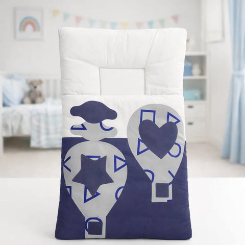 Cotton - Carry Nest - Bluish Grey - Balloons - 26