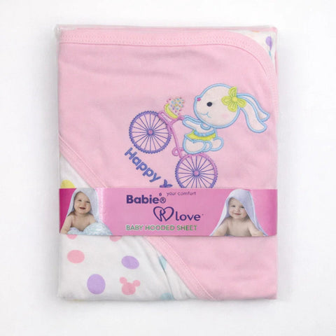 BRL - Cotton Interlock - Wrapping Sheet - Pink - Happy Days