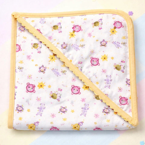 TBA - Cotton Jersey - Wrapping Sheet - Yellow - Forest Friends - 26