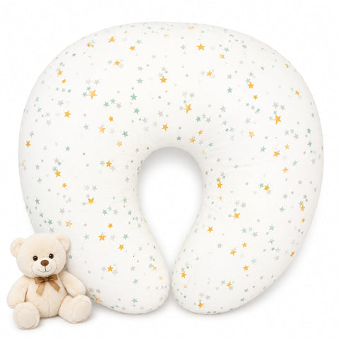 Baby Nursing & Feeding Pillow – White Star