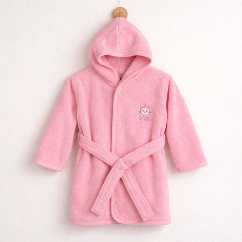Junior's - Bath Gown - Dark Pink
