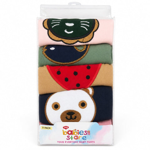 TBS - Pack of 5 - Embroidered Trousers - Colorful - Characters - 26